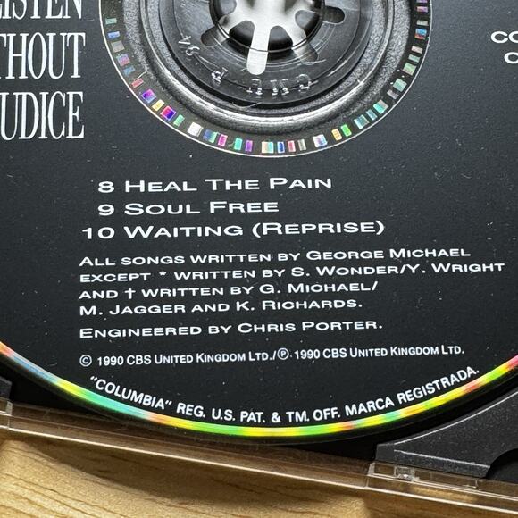 GEORGE MICHAEL Listen Without Prejudice 1990 CD Columbia NM Disc EXCELLENT Case - Picture 6 of 6